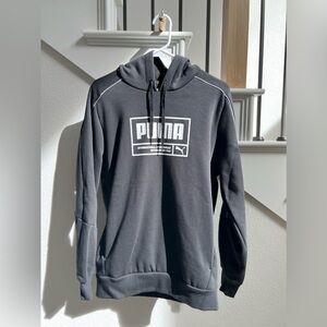 PUMA Men's Black Hoodie, Mens Large size